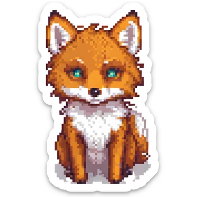 little fox sticker