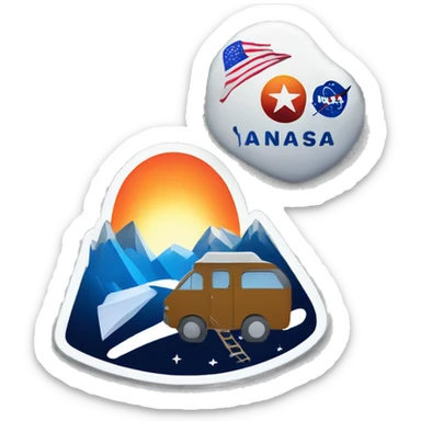 NASA logo for a camping trip sticker