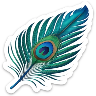 Need single peacock feather emoji to paste in a textbox sticker