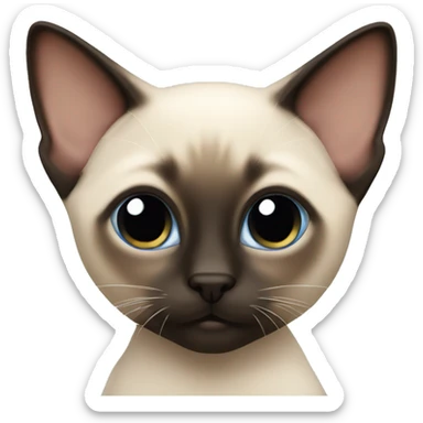 siamese kitten sticker