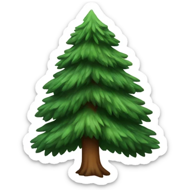 Pine tree sticker