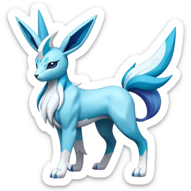 Cobalion-Suicune-Glaceon-fakemon (full body) sticker