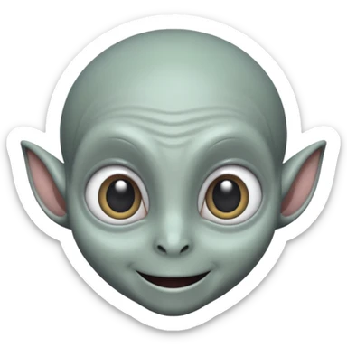 I want you to create an alien just like jaddu from movie koi mil gya sticker