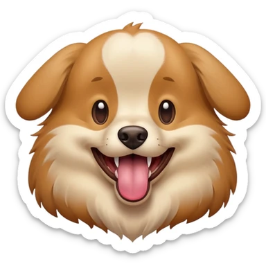 Dog smile sticker