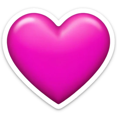 A magenta heart  sticker
