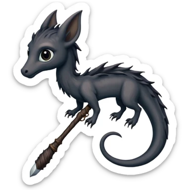 Harry potter Wand (blackthorn, thestral tail hair) sticker