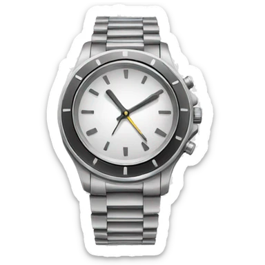 broken silver wristwatch sticker