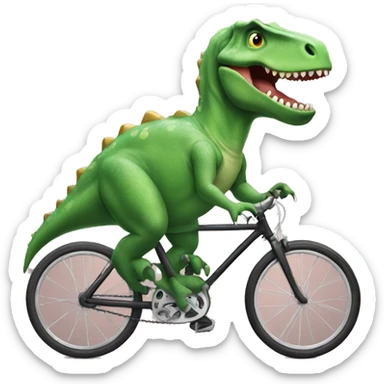 Dinosaur in bike sticker