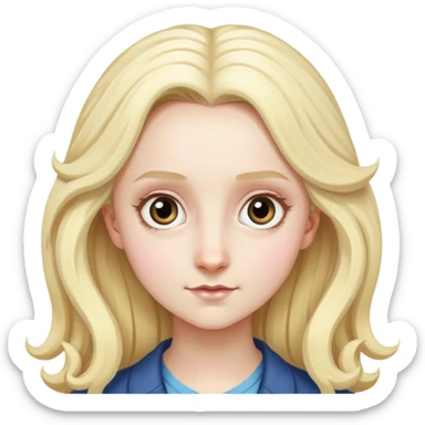 Luna Lovegood in harry potter sticker