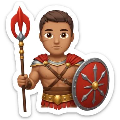 Roman Gladiator spear sticker