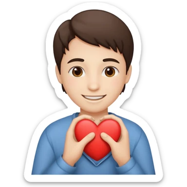 FLOORK DANDO UN CORAZÓN Y DICIENDO DURMETE O TE CONQUISTO sticker