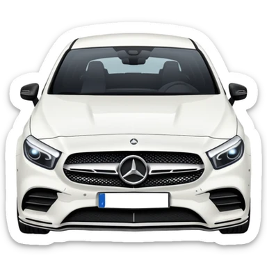 Mercedes a35 amg White black  sticker