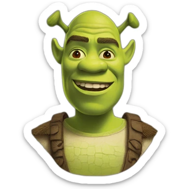 pixeled-shrek sticker