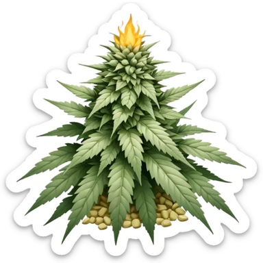 white color marijuana, no color sticker