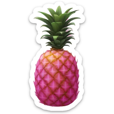 Pink pineapple  sticker