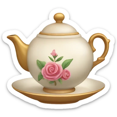 Bridgerton Inspired Emoji : Tea Set – A delicate teacup or teapot, for the countless tea scenes and gossip sessions. sticker