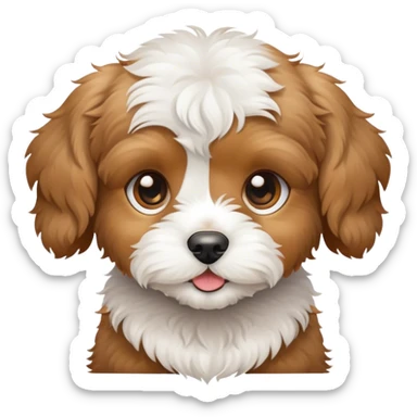 Cavapoo puppy sticker