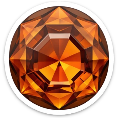 chatoyant gemstone crystal dark brown and dark orange 3d png background layers  sticker