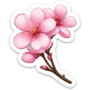 sakura flower sticker
