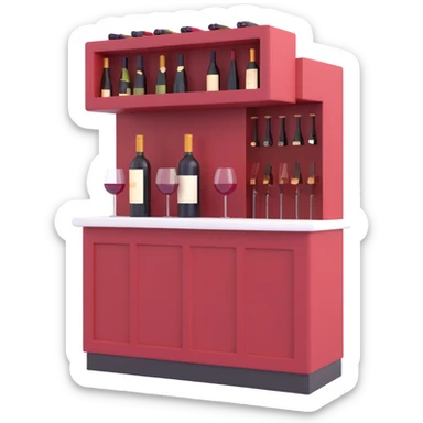 a wine bar sticker