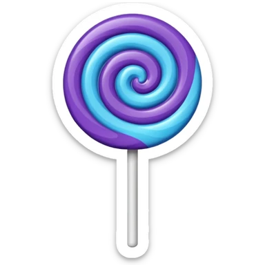lolipop roxo e azul sticker