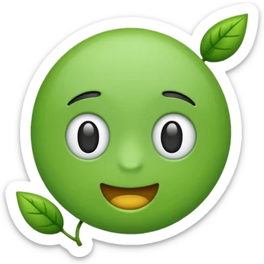 Like emoji with green color sticker