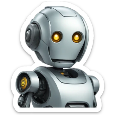 Robot-say-hi sticker