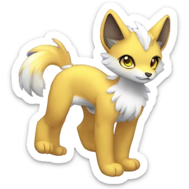 Shiny Anthro Sona Nebula Fakemon sticker