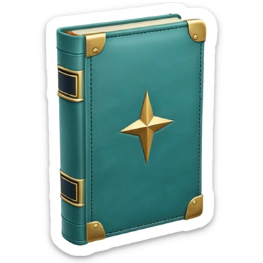 the big book of power... greenish blue  sticker