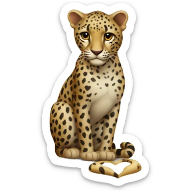 Cuore leopardato  sticker