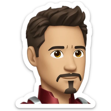 Tony Stark in iron man  sticker