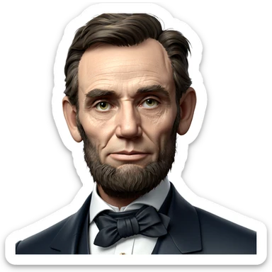 portrait of a dapper man sticker