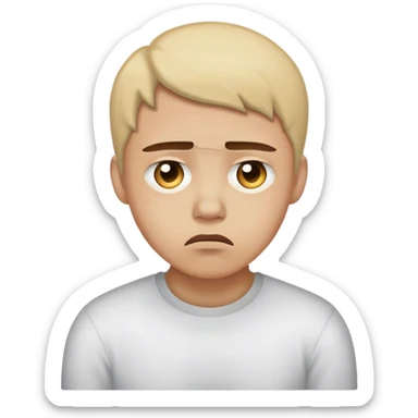 Upset, sad and hopeless sticker