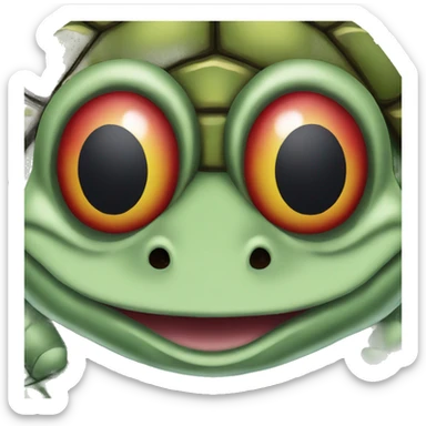 red eared slider sticker