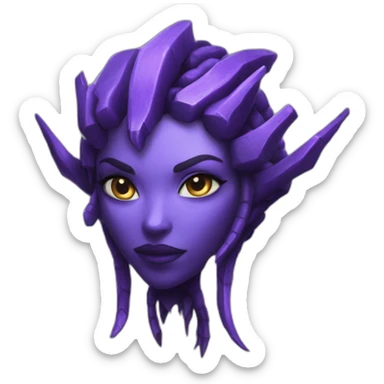 StarCraft Queen of blades zerg sticker