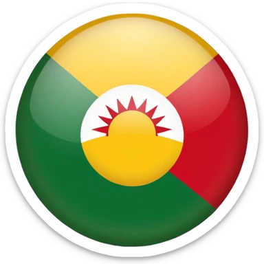 Kurdish flag sticker