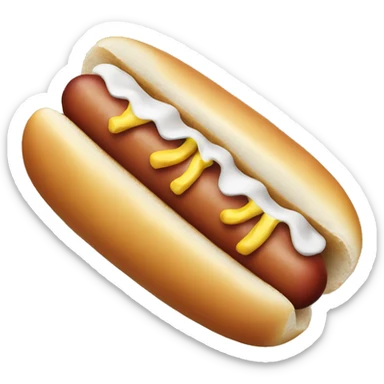 hot dog eating hot dog   sticker
