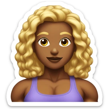 Massive female bodybuilder sticker