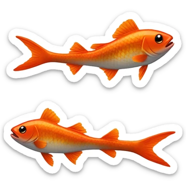 Poisson rouge sticker