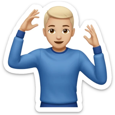 tiktok dance half body no tiktok logo sticker