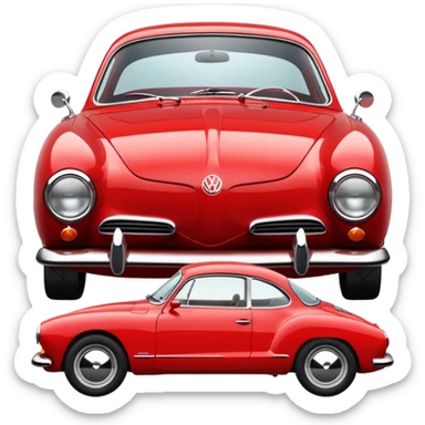 vw karmann ghia sticker