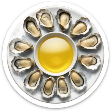 Oyster platter sticker