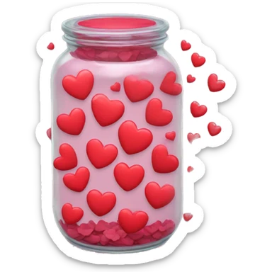 jar of hearts sticker