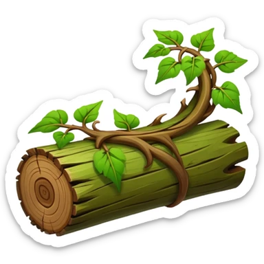 A twisting vine wrapping gently around a fallen log.










































 sticker