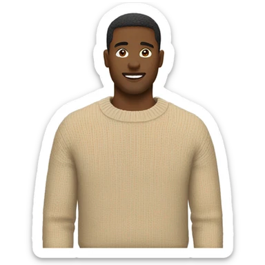 Beige sweater sticker