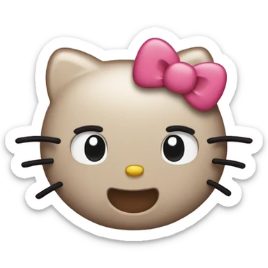 Hello kitty heart eyes sticker