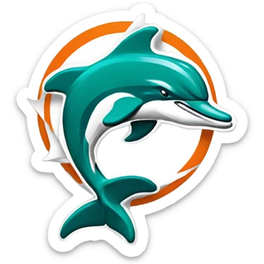 Miami Dolphins Logo sticker