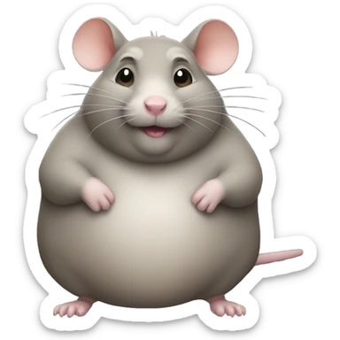 Fat rat sticker