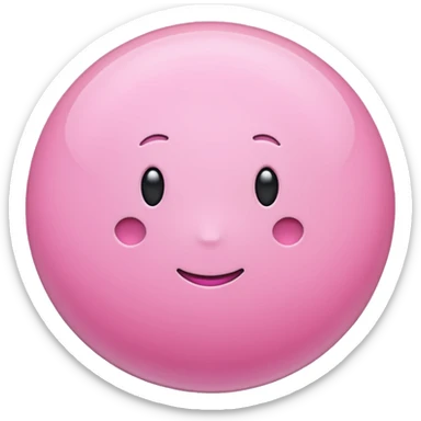 pink planet  sticker