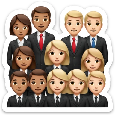 group of people, media agency sticker